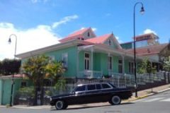 COSTA RICA VINTAGE MANSION CULTURE. MERCEDES 300D LIMO RIDES.