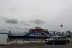 Naviera Tambor ferry. COSTA RICA 300D LANG W123 LWB LIMO
